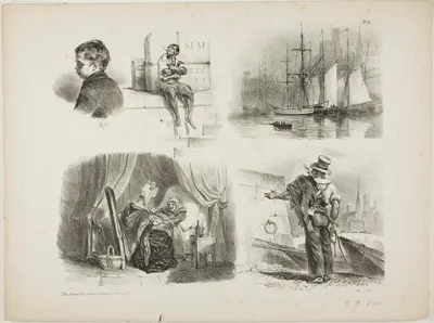 Sheet of Sketches — Auguste Raffet
