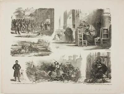 Sheet of Sketches — Auguste Raffet