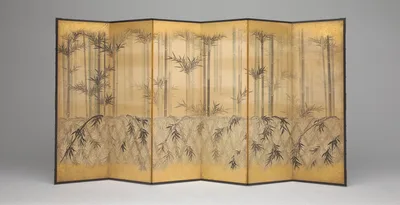 Bamboo and Fences — Tosa Mitsuoki
