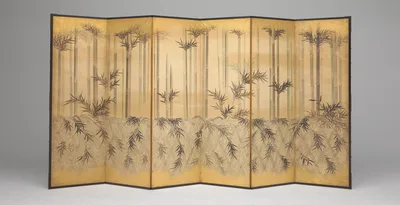 Bamboo and Fences — Tosa Mitsuoki
