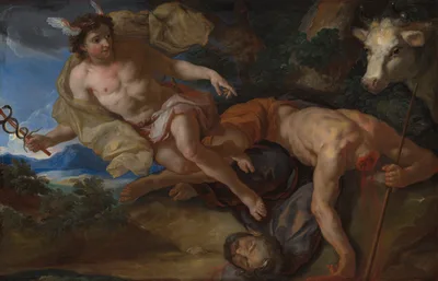 Mercury Rescues the Disguised Io after Beheading Argus — Johann Michael Rottmayr