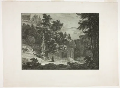 Pilgrim in the Woods — Carl Blechen