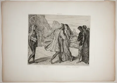 O My Fair Warrior!, plate five from Othello — Théodore Chassériau