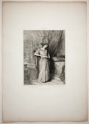 If I Do Die Before Thee, plate eight from Othello — Théodore Chassériau