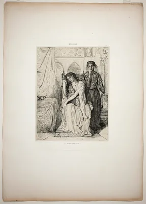 The Willow Song, plate nine from Othello — Théodore Chassériau