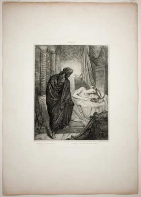 Yet She Must Die, plate eleven from Othello — Théodore Chassériau