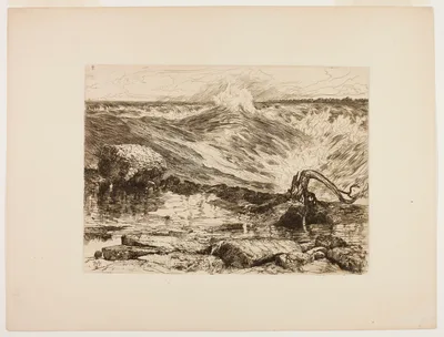 The Rapids Above Niagara — Thomas Moran