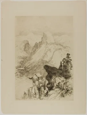 Half-Dome, View from Moran Point — Thomas Moran