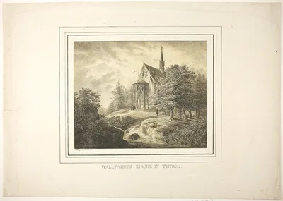 Church of the Pilgrimage in the Tirol — Domenico Quaglio the Younger