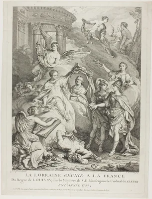 La Lorraine reunie a la France (Lorraine Reunited with France) — Charles-Nicolas Cochin the Elder