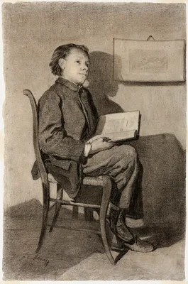 Boy Reading — François Bonvin