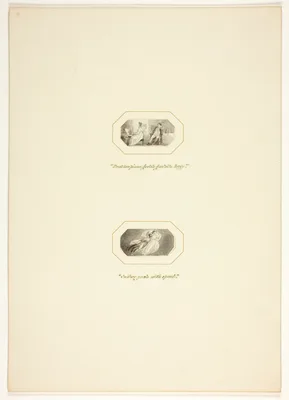 Study for a plate from The Triumphs of Temper, in the 1796 Royal Engagements Pocket Book — Thomas Stothard