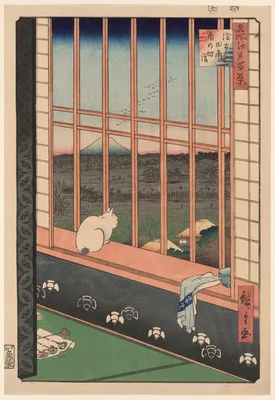 Asakusa Rice Fields and Torinomachi Festival (Asakusa tanbo Torinomachi mode), from the series "One Hundred Famous Views of Edo (Meisho Edo hyakkei)" — Utagawa Hiroshige