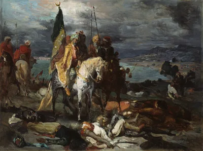 Saracens and Crusaders — Style of Théodore Chassériau