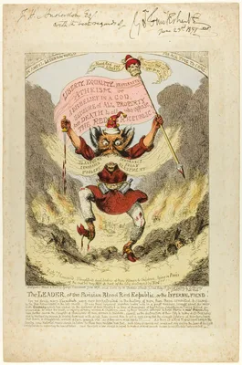 The Leader of the Parisian Blood Red Republic — George Cruikshank