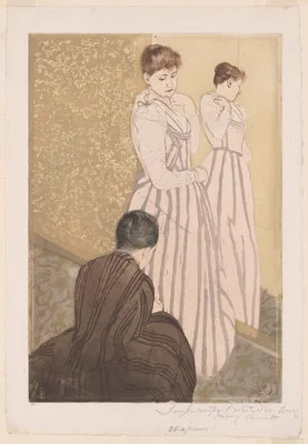 The Fitting — Mary Cassatt