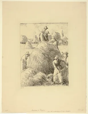 Haymakers of Eragny — Camille Pissarro