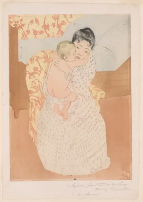 Maternal Caress — Mary Cassatt