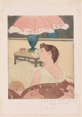 The Lamp — Mary Cassatt