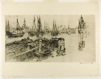 Shipping on the Giudeca (The Docks) — Frank Duveneck