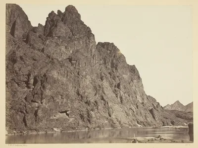 Bluff Opposite Big Horn Camp, Black Cañon, Colorado River — Timothy H. O'Sullivan