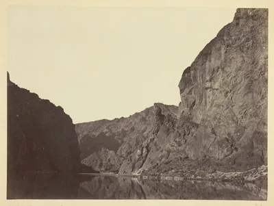 Black Cañon, Colorado River, looking below from Big Horn Camp — Timothy H. O'Sullivan