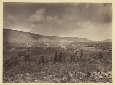 Distant View of Camp Apache, Arizona — Timothy H. O'Sullivan