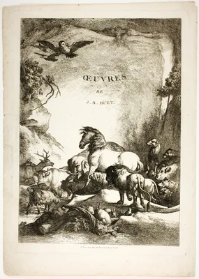 Title Page from Oeuvres de J. B. Huet — Jean-Baptiste Huet