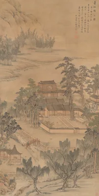 Mansion by the River 青櫺歸隱圖 — Zhang Yin