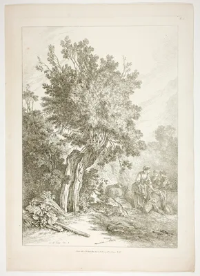 Plate Five of 38 from Oeuvres de J. B. Huet — Jean-Baptiste Huet