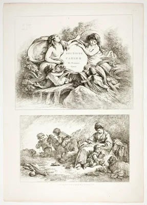 Plate Seven of 38, from Oeuvres de J. B. Huet — Jean-Baptiste Huet