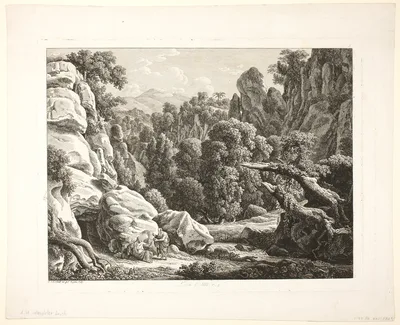 Landscape with the Temptation of Christ — Johann Christian Reinhart