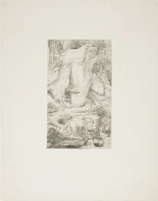 A Hermit Leading his Horse to Water — Moritz von Schwind