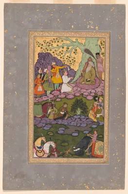 Prince Visiting an Ascetic during a Hunt