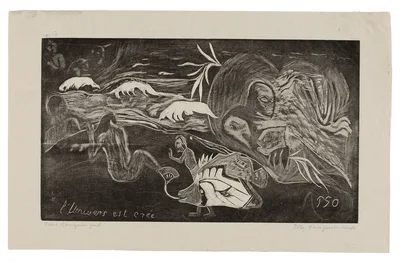 L’univers est créé (The Universe Is Being Created), from the Noa Noa Suite — Paul Gauguin