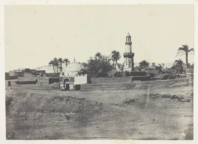 Mosquée d'El-Arif et Tombeau de Mourad-Bey, Haute-Egypte, plate 13 from the album "Egypte, Nubie, Palestine et Syrie" (1852) — Maxime Du Camp
