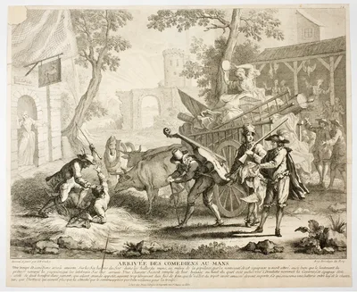 Arrival of the Comedians — Jean-Baptiste Oudry