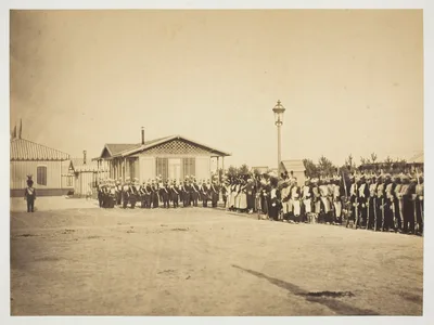 Light-Infantry Soldiers, Camp de Châlons — Gustave Le Gray