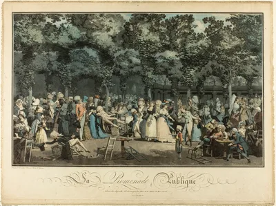 La Promenade Publique (The Public Promenade) — Philibert-Louis Debucourt