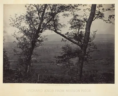 Orchard Knob from Mission Ridge — George N. Barnard