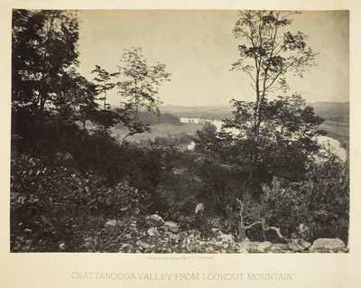Chattanooga Valley from Lookout Mountain — George N. Barnard