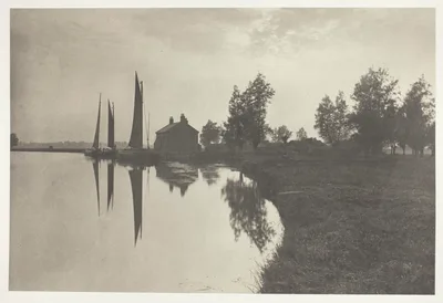Cantley: Wherries Waiting for the Turn of the Tide — Peter Henry Emerson