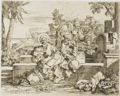 Rest on the Flight into Egypt — Sébastien Bourdon