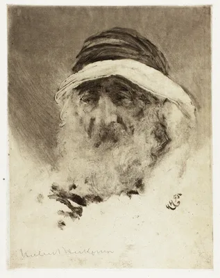 Study of an Arab Head — Hubert von Herkomer