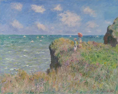 Cliff Walk at Pourville — Claude Monet