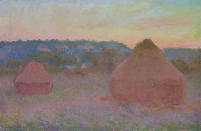 Stacks of Wheat (End of Day, Autumn) — Claude Monet