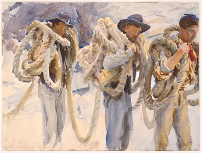 Workmen at Carrara — John Singer Sargent