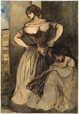 Two Women — Constantin Guys