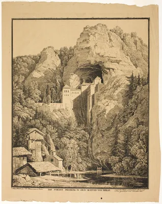 Predjama Castle in Krein, Twelve Hours from Trieste — Karl Friedrich Schinkel