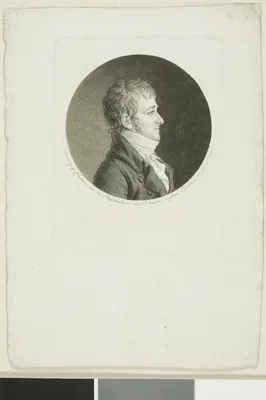 Portrait of a Man with Brown Hair — Gilles-Louis Chrétien